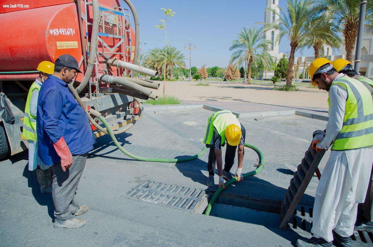 تكثيف جهود الامانة استعدادآ لموسم هطول الامطار ----
