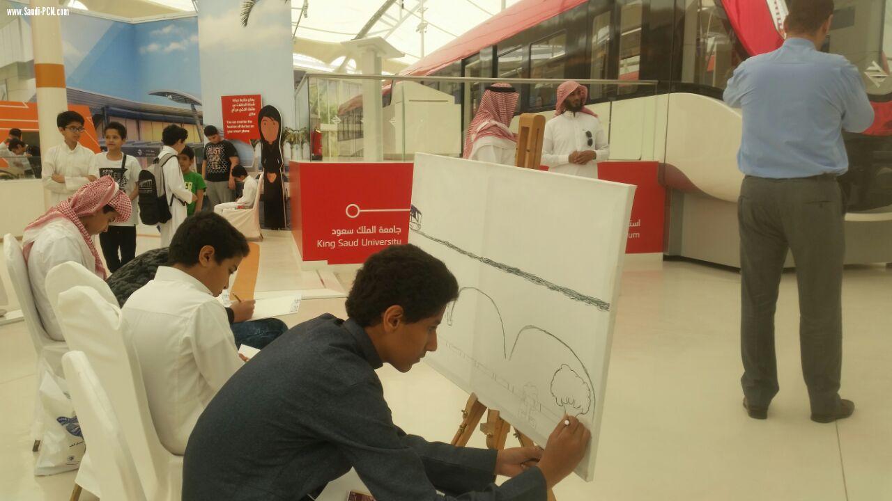 طلاب الرياض يعبرون عن مشاعرهم تجاه مشروع النقل العام من خلال أنامل مبدعة
