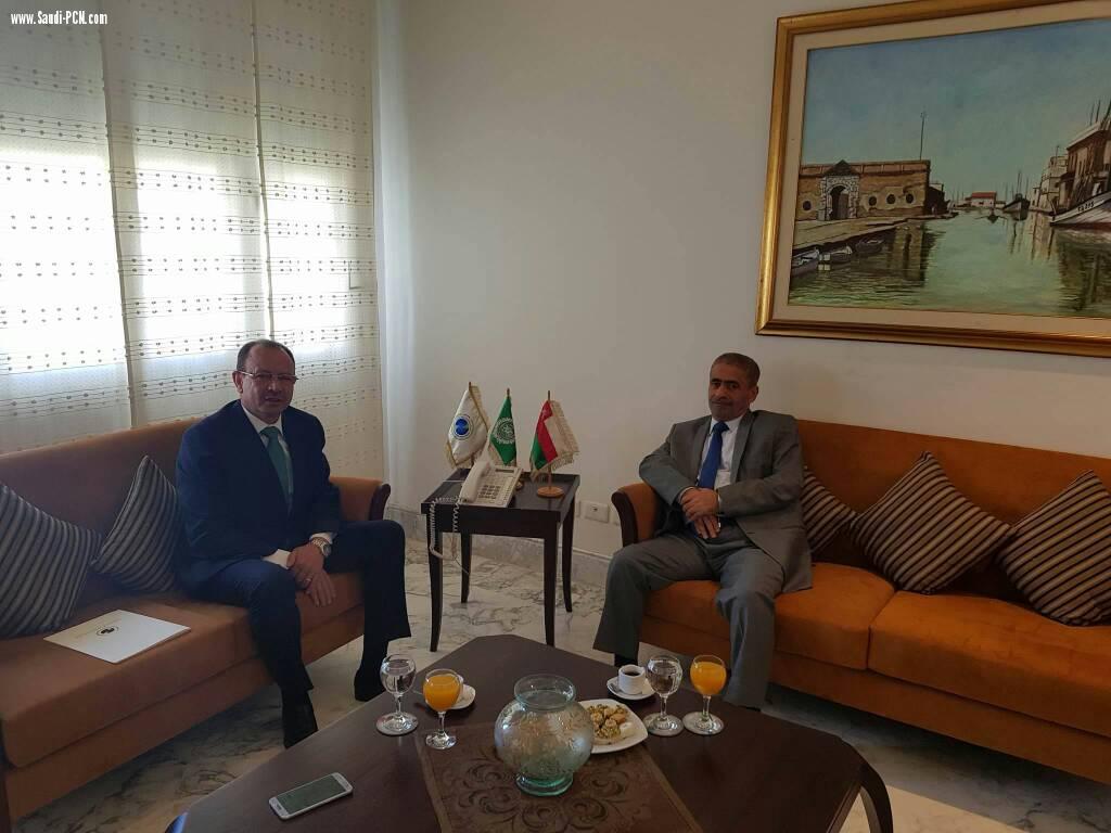 الأمين العام للمنظمة العربية لتكنولوجيات الإتصال والمعلومات المهندس محمد بن عمر  يلتقي بسفير سلطنة عمان في تونس 