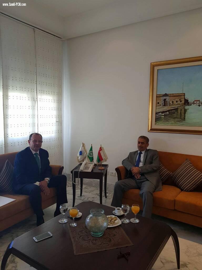 الأمين العام للمنظمة العربية لتكنولوجيات الإتصال والمعلومات المهندس محمد بن عمر  يلتقي بسفير سلطنة عمان في تونس 