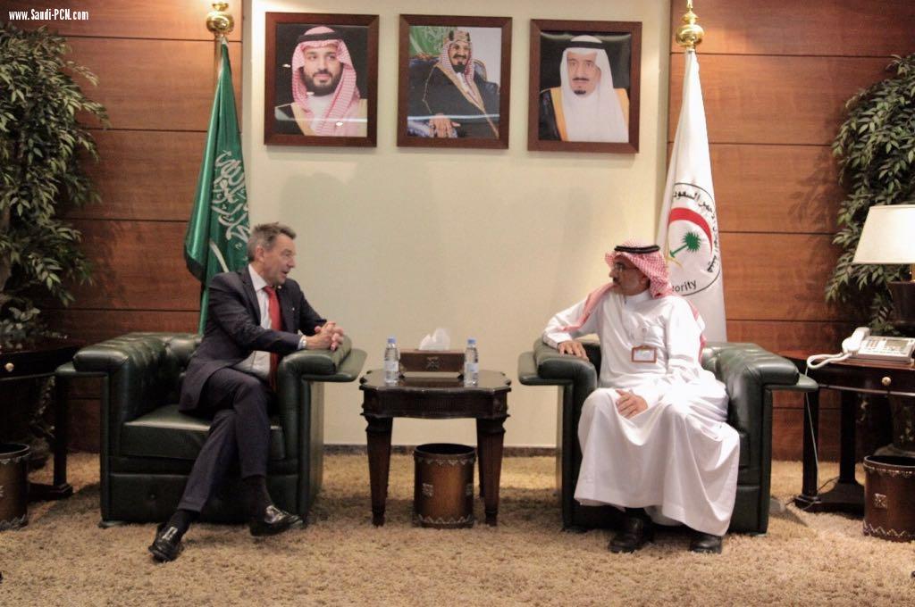 خلال لقاءه برئيس الهلال الأحمر السعودي رئيس اللجنة الدولية يشيد بمبادرة قوات التحالف العربي