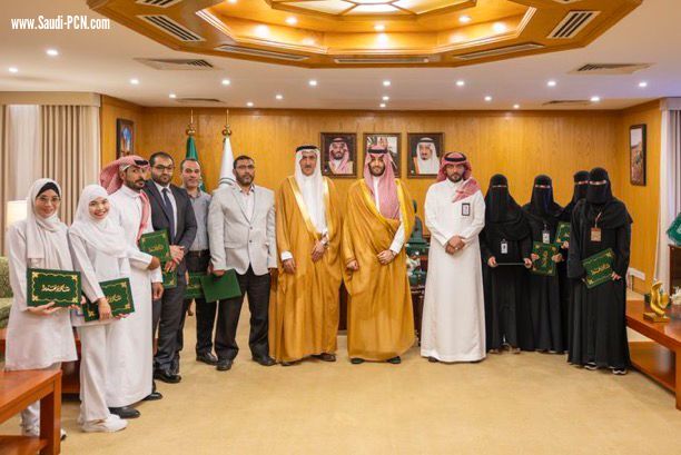 نائب امير الجوف يستقبل فريق معهد الادارة العامة ويكرم الفريق الطبي بمستشفى الأمير متعب 