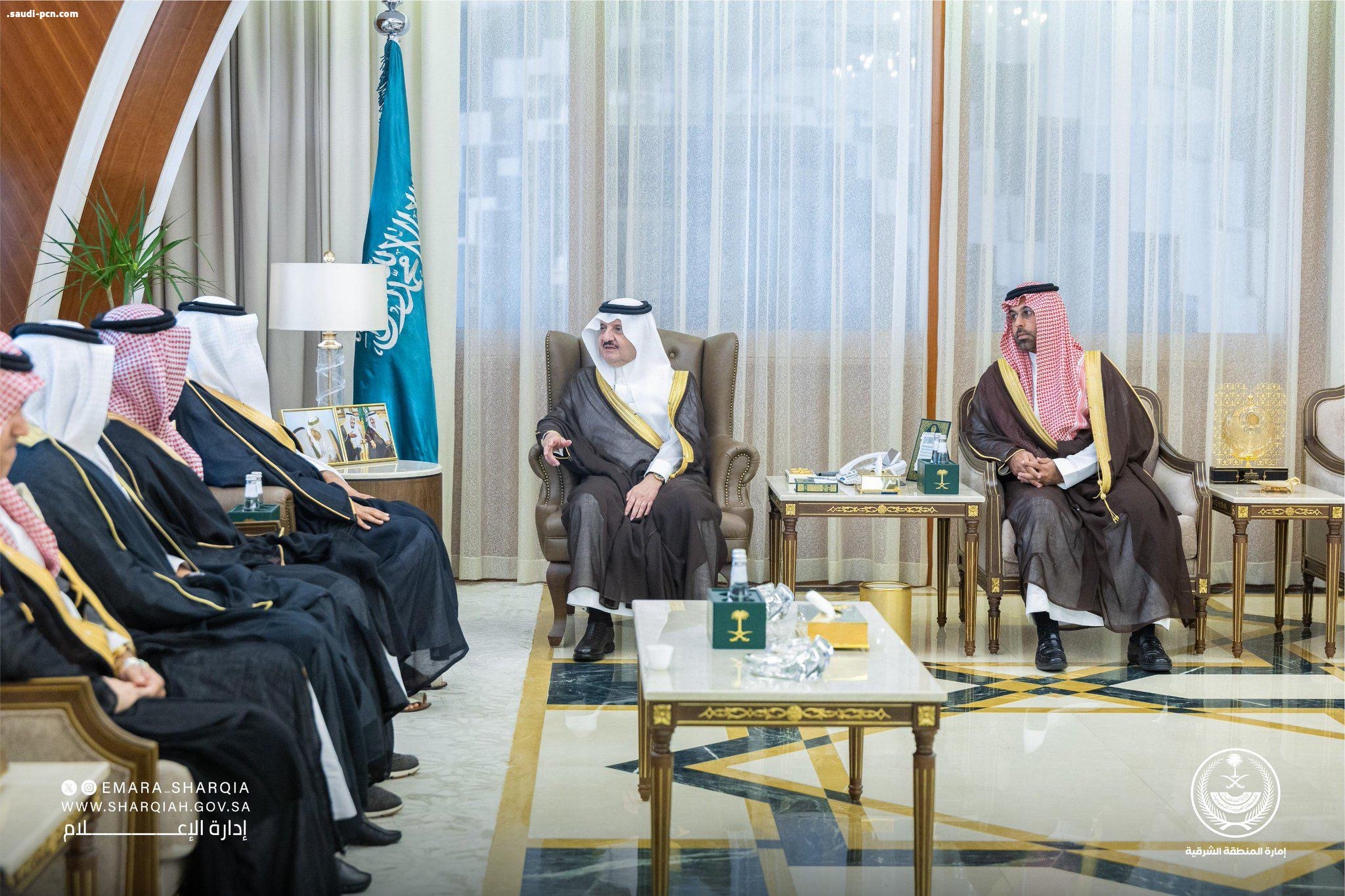 أمير الشرقية يستقبل رئيس مجلس إدارة نادي الخليج بمناسبة تحقيق النادي إنجازات رياضية مختلفة 