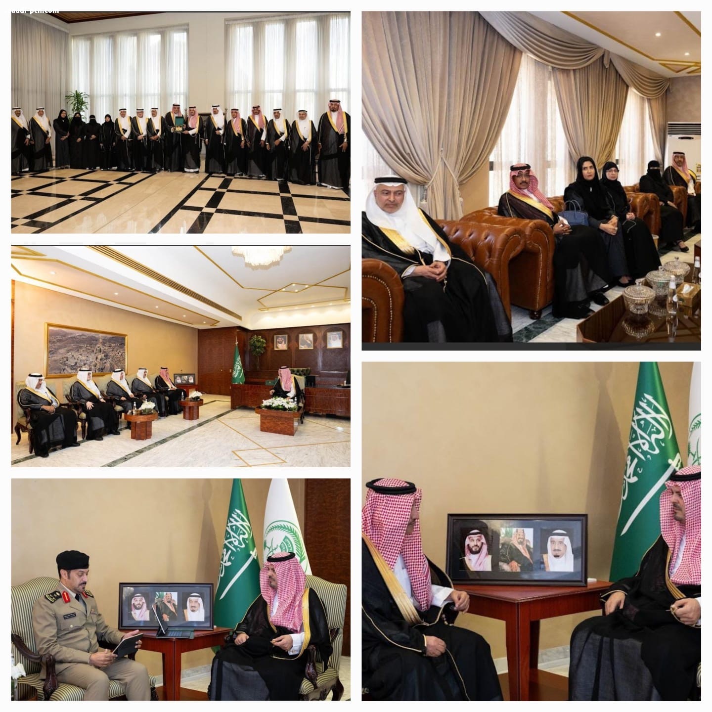 نائب أمير مكة يستقبل اعضاء من مجلس الشورى و المجاهدين و قوة أمن المنشآت بالمنطقة 