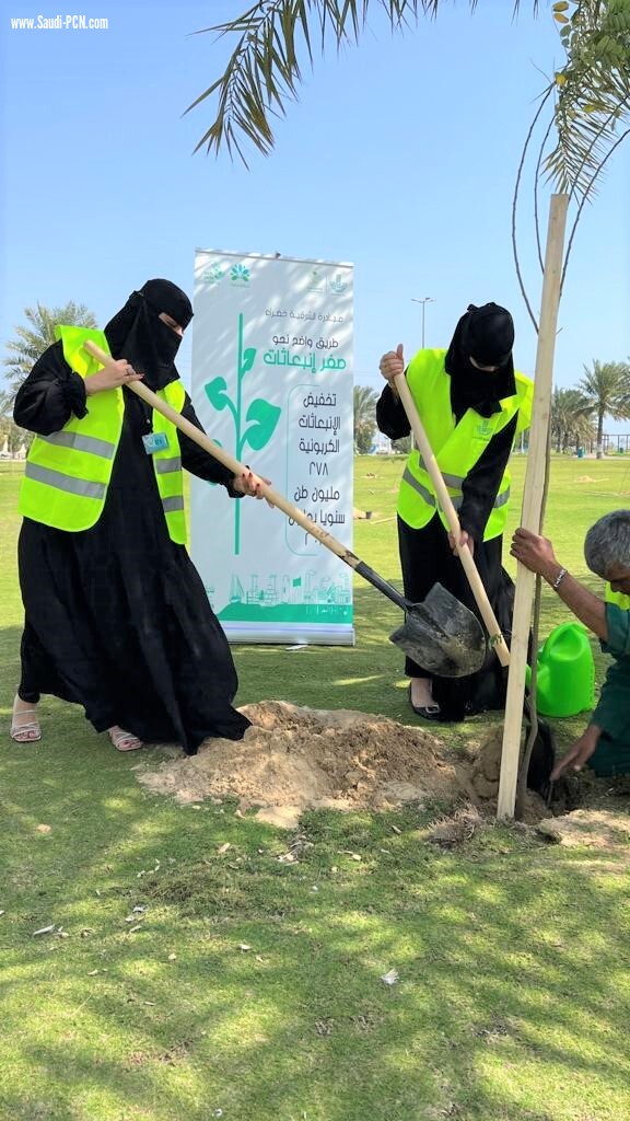 *بلدية الجبيل تزرع 1400 شجرة في الحدائق والمتنزهات والواجهة البحرية وشوارع المحافظة ضمن مبادرة “شرقية خضراء*