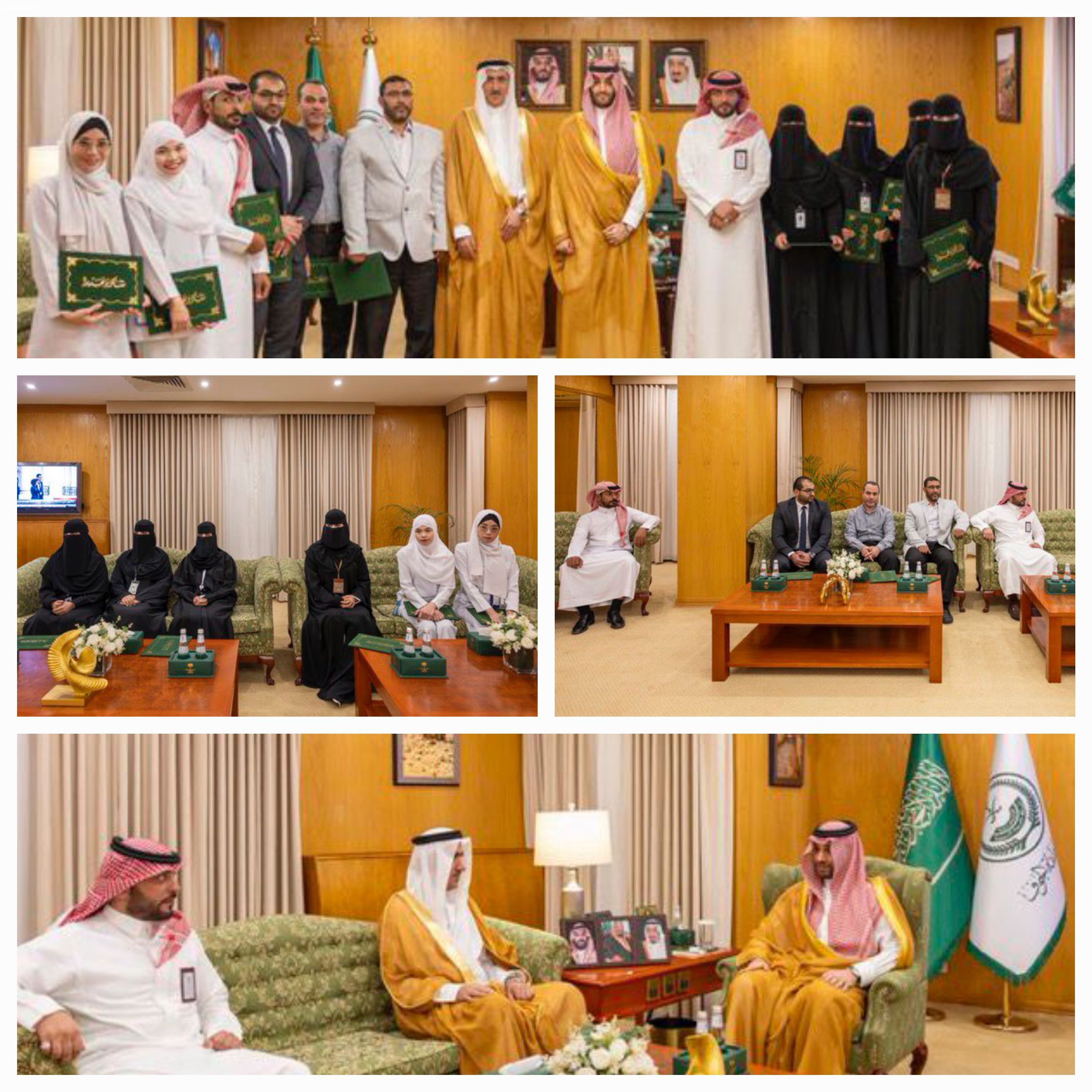 نائب امير الجوف يستقبل فريق معهد الادارة العامة ويكرم الفريق الطبي بمستشفى الأمير متعب 