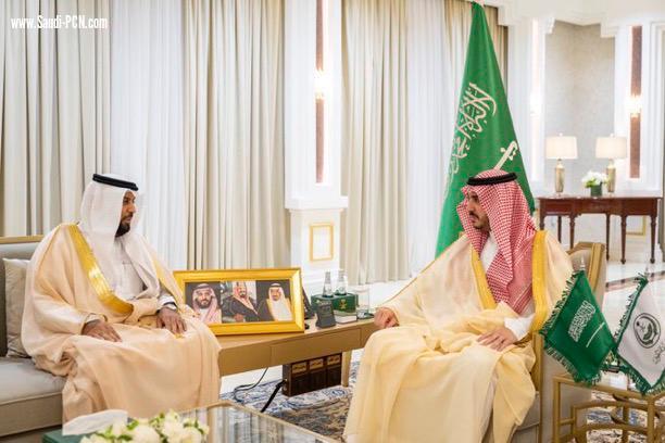 أمير الجوف يستقبل رئيس مجلس إدارة الجمعية التعاونية متعددة الأغراض بالجوف 