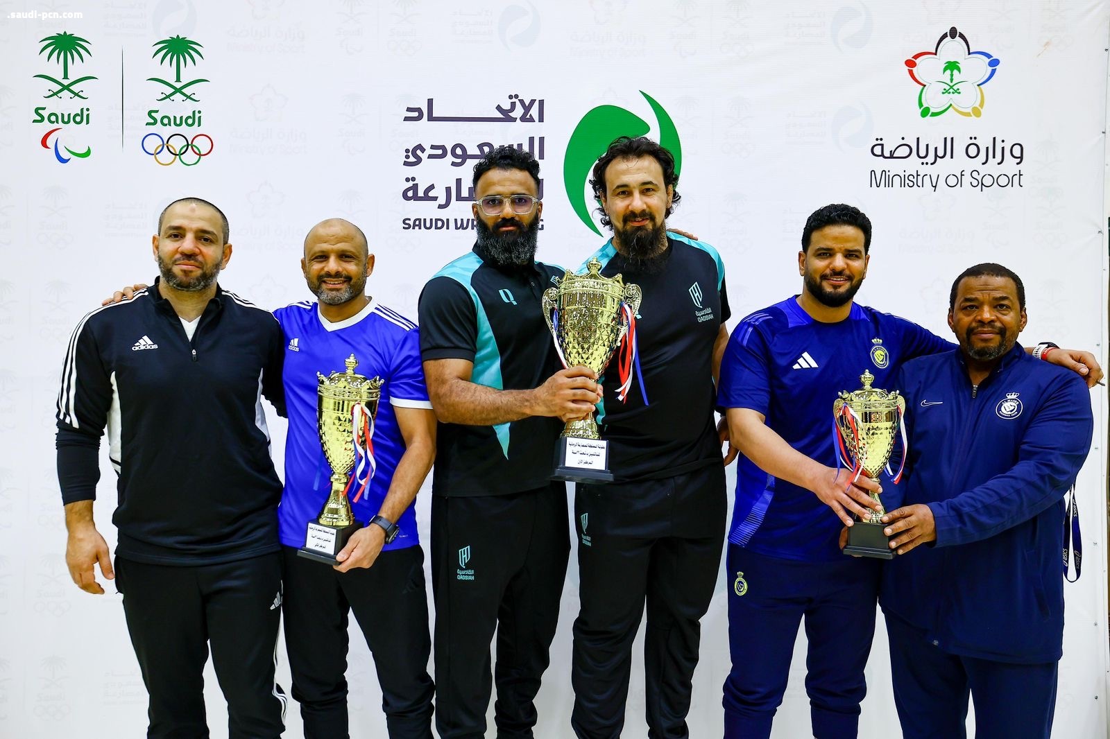 القادسية أبطال المملكة للمصارعة الحرة والرومانية بـ26 ميدالية