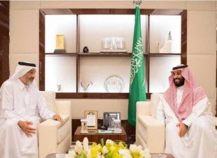 نائب خادم الحرمين الشريفين يستقبل سمو الشيخ عبدالله بن علي آل ثاني 
