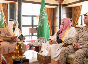 أمير تبوك يستقبل الشيخ  سعد الشثري
