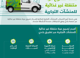 دعمًا لقطاع الأعمال وزارة البلديات تُمكّن أصحاب المنشآت التجارية (غير الغذائية) من تقديم خدماتهم في العربات المتنقلة   