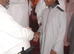 بحضور العمدة المعبر ومشاركة الأيتام أهالي التخصصي يحتفلون بالعيد 