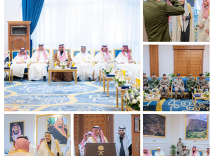 أمير الباحة يتقدم جموع المصلين في صلاة عيد الفطر المبارك ويستقبل المهنئين بديوان الإمارة