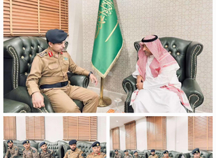 محافظ قلوة يستقبل مدير الدفاع المدني بمنطقة الباحة
