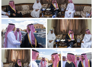 سمو أمير الجوف ونائبه يعزيان مدير تلفزيون المنطقة في وفاة والدته