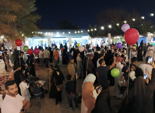 إحتفالية القرقيعان على أرض بستان تاروت 