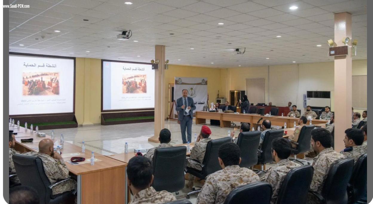 بالتعاون بين القوات المشتركة واللجنة الدولية للصليب الأحمر ، اختتام دورة  القانون الدولي الإنساني في تبوك