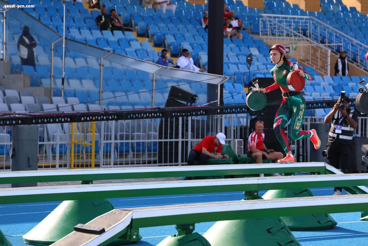 بطولة العالم لرياضة الإطفاء والإنقاذ تواصل منافساتها في يومها الثاني بسباق 100 متر حواجز