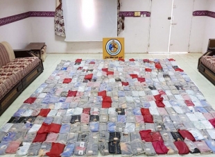 حرس الحدود بجازان يحبط محاولة تهريب نصف طن من مادة الحشيش 
